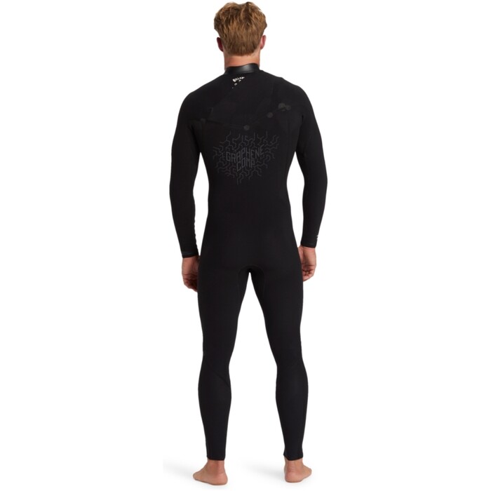 2024 Billabong Mens Revolution Natural 3/2mm Chest Zip Wetsuit ABYW100266 - Black